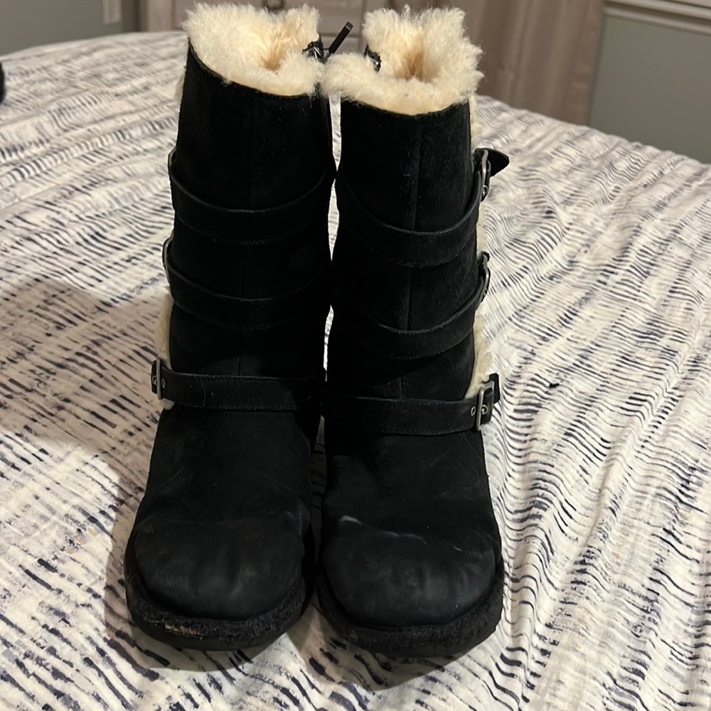 Girls tall black UGGS